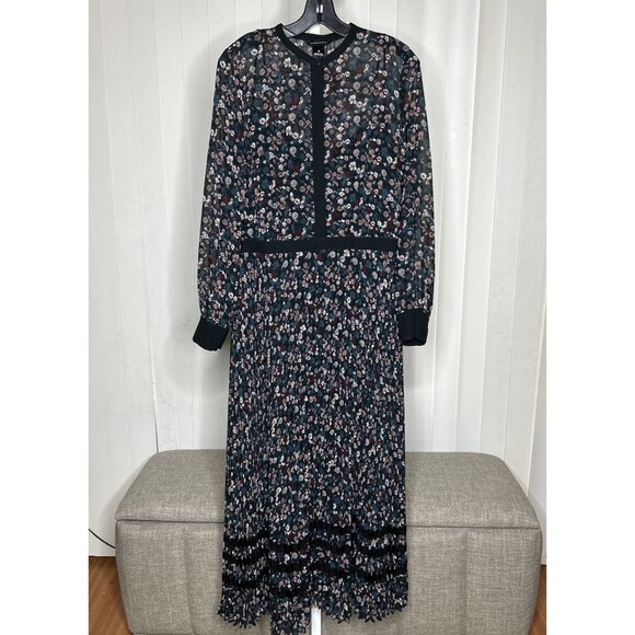 Club Monaco Black Floral Maxi Dress - Picture 2 of 13